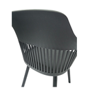 Ver imagem 2 de Cadeira Marcela com Assento Estofado em Linho Preta