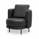Ver imagem 4 de Poltrona Decorativa Leroy Fixa Moderna em Couro