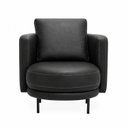 Ver imagem 2 de Poltrona Decorativa Leroy Fixa Moderna em Couro