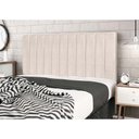 Ver imagem 3 de Cabeceira Leblon Bege Estofada para Cama Box Casal Queen Size 164Cm Quarto Luxo JBE Móveis