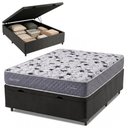 Ver imagem 1 de Cama Box com Baú Casal Double Face AG65 Eclipse Espuma Cinza Herval