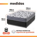 Ver imagem 4 de Cama Box com Baú Casal Double Face AG65 Eclipse Espuma Cinza Herval