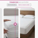Ver imagem 4 de Kit 2 Protetores de Colchão 100% Impermeável em Malha Solteiro, Casal, Queen e King Branco Casa Dona