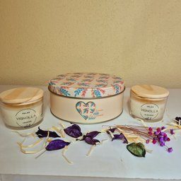 Dia Das Mães Kit Lata com 2 Velas Aromáticas com 90 Gramas:lata Verde Claro Feliz Mãe - 11