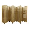 Biombo Divisor Ambiente Rj 7 Folhas C/ 14 Rodízios - 1