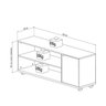 Rack Moderno para TV até 50 Polegadas 1 Porta Appunto - 3