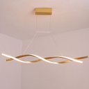 Ver imagem 1 de Pendente Infinity Dourado 100cm LED 46W 3200K Bivolt PARIS LUZ