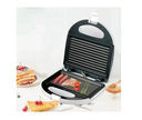 Ver imagem 3 de Grill e Sanduicheira 2 Sanduiches Elétrica Com Alça Gourmet Antiaderente Bak 110v