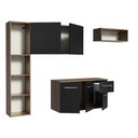 Ver imagem 5 de Armário de Cozinha Compacta 180cm Rustic/Preto Easy Madesa