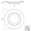 Ver imagem 5 de Prato Sobremesa de Porcelana Decorada Floralis 19cm 12un - Tramontina 96580/081