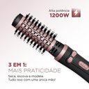 Ver imagem 6 de Escova Rotativa Mondial Black Rose Bivolt 1200w Preto Rosa Erb-01