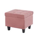 Ver imagem 2 de Kit Recamier Madri 1,40m + 2 Puff Suede Rose - Inova Decor Inova Decorações Kit Madri