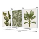 Ver imagem 4 de Kit 3 Quadros Decorativos Folhagens Plantas Verdes