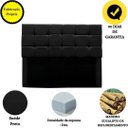 Ver imagem 4 de Cabeceira Cama Box Estofada King 195 Cm Ananda Suede:preto
