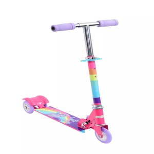 Patinete Infantil 3 Rodas Dobrável Lilás Le