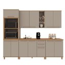 Ver imagem 2 de Armário de Cozinha Modulada Completa Fidelitá Berlim 5 Peças 270cm 12 Portas 2 Gavetas com Tampo