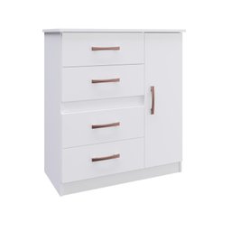 Cômoda 1 Porta 4 Gavetas Caribe  - 2