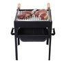 Churrasqueira Móvel Mini 38cm L X 45cm a X 29cm P com Grelha - 1