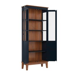 Cristaleira 2 Portas - Azul Petróleo - 2