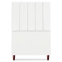 Ver imagem 5 de Cabeceira Solteiro 100 Cm com Frame Carla Suede Branco Artte