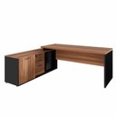 Ver imagem 3 de Mesa Dinâmica 1,50m C/ Armário e Cx de Tomadas Pés Painel F5