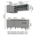 Ver imagem 4 de Armário de Cozinha Completa de Canto 265cm Nice Madesa