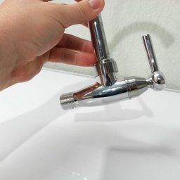 Torneira de Cozinha para Parede Cromada 1/2 Bica Móvel Prata - 7