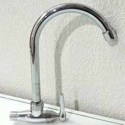 Torneira de Cozinha para Parede Cromada 1/2 Bica Móvel Prata - 3