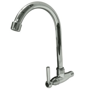 Torneira de Cozinha para Parede Cromada 1/2 Bica Móvel Prata
