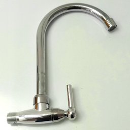 Torneira de Cozinha para Parede Cromada 1/2 Bica Móvel Prata - 4