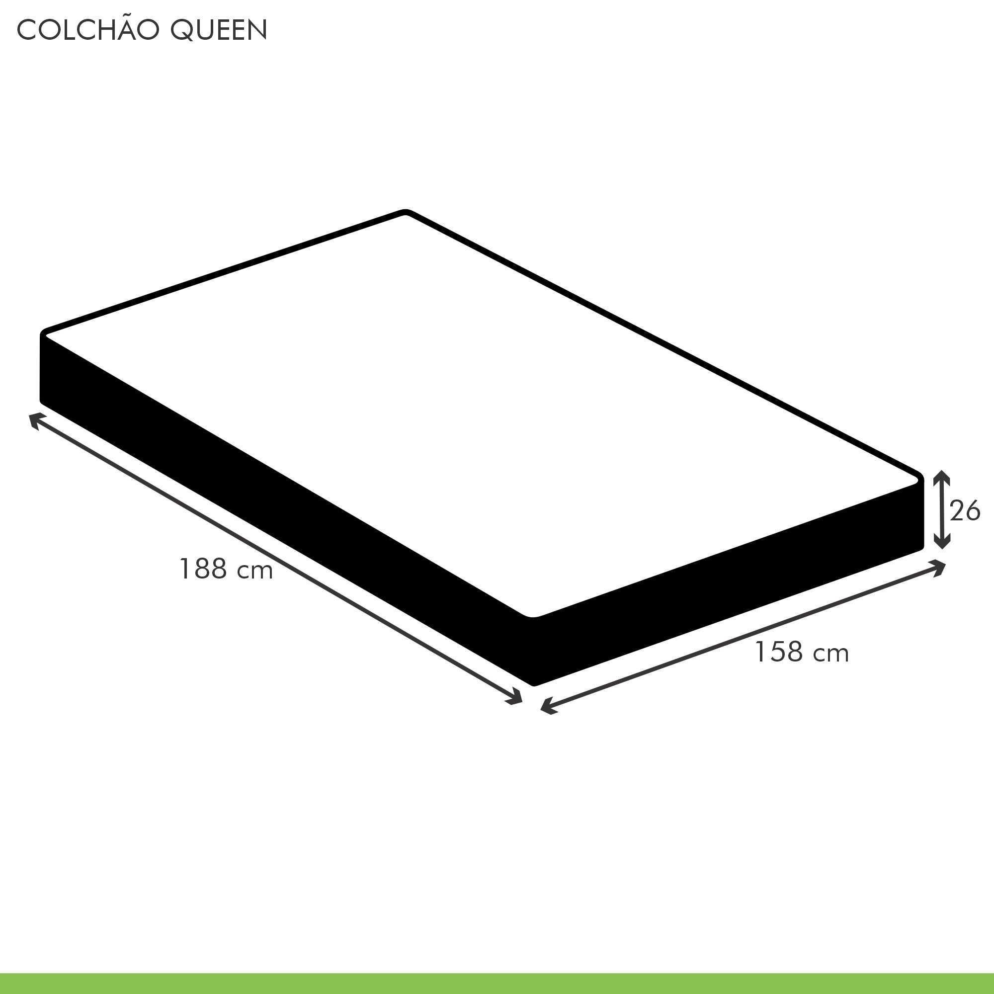 Colchão Queen Quality D33 Duoface 26x158x198cm  - 7