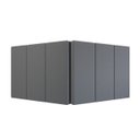 Ver imagem 4 de Cabeceira Cama Queen Estofada Dobrável 160cm Lisa Painel Suspenso Box:cinza