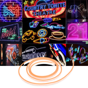 Ver imagem 6 de Kit Fita Tira Mangueira Flexível De Led Neon 5M Com Luz Branco Quente Para Corte De 2,5Cm Com Fonte 