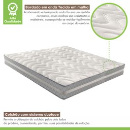 Colchão Queen Quality D33 Duoface 26x158x198cm  - 3