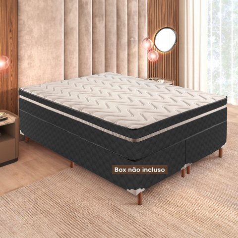 Colchão Super King Molas Extrapedic Íris 28x193x203cm Paropas by Ecosono