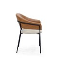 Ver imagem 3 de Cadeira de Jantar Estofada com Estrutura de Aço Eisen - Iaza Moveis