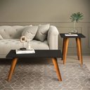 Ver imagem 4 de Trio de Mesas de Centro, Apoio e Lateral Pé Palito - Preto