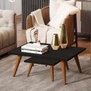 Ver imagem 6 de Trio de Mesas de Centro, Apoio e Lateral Pé Palito - Preto