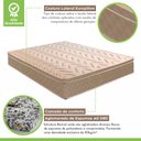 Ver imagem 5 de Colchão Super King Molas Ensacadas Júlia 28x193x203cm Paropas by Ecosono