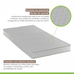 Colchão Berço Unique D18 Duoface Manta Antirefluxo 10x60x130cm - 3