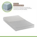 Ver imagem 4 de Colchão Berço Unique D18 Duoface Manta Antirefluxo 10x70x130cm Paropas by Ecosono