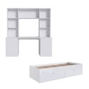 Ver imagem 3 de Conjunto de Quarto MCR45370 6 Portas sem Gavetas MDP Branco Multimóveis
