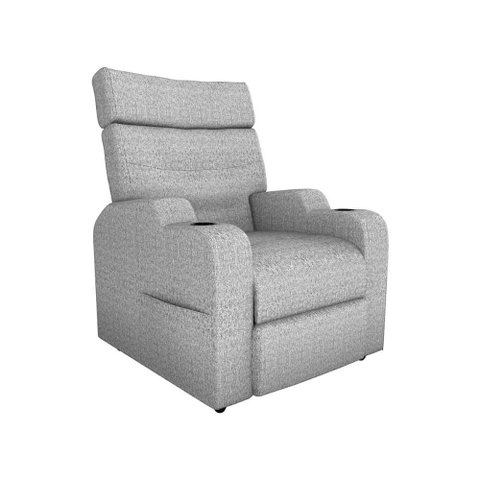 Poltrona do Papai Reclinável Premium com Porta Copos e Porta Controle Toro Matrix Cor:linho Cinza