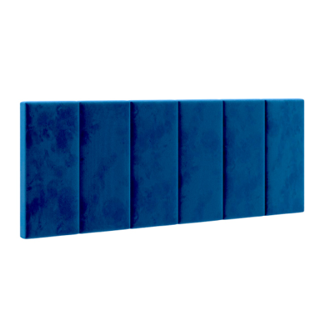 Cabeceira Elegante para Cama Box 200cm Azul Suede