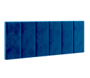 Ver imagem 1 de Cabeceira Elegante para Cama Box 200cm Azul Suede
