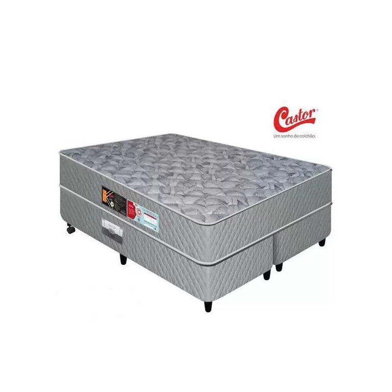 Cama Castor Queen Sleep Max D33 158x198x45 + Box Castor