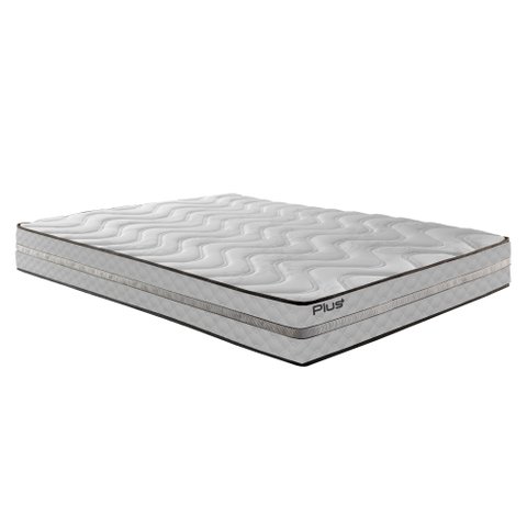 Colchão Casal Unique D33 Plus Duoface 18x138x188cm Paropas By Ecosono Branco/Rustico/Clean