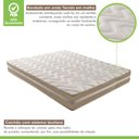 Ver imagem 3 de Colchão Casal Quality D33 Duoface 26x138x188cm Paropas By Ecosono Prata/Rustico