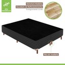 Ver imagem 2 de Base Box Queen Íris 42x158x198cm Preto/Elegancy Paropas By Ecosono