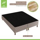 Ver imagem 2 de Base Box Queen Galaxy 42x158x198cm Prata/Rustico Paropas By Ecosono